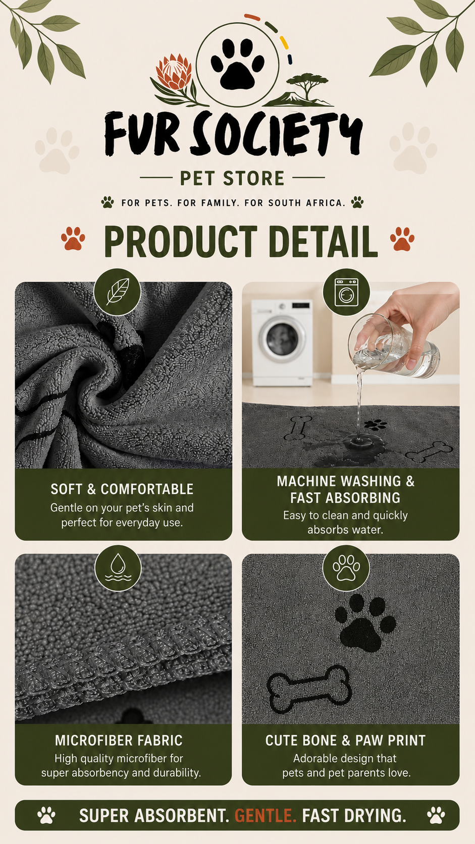 FurSociety Drying Towel