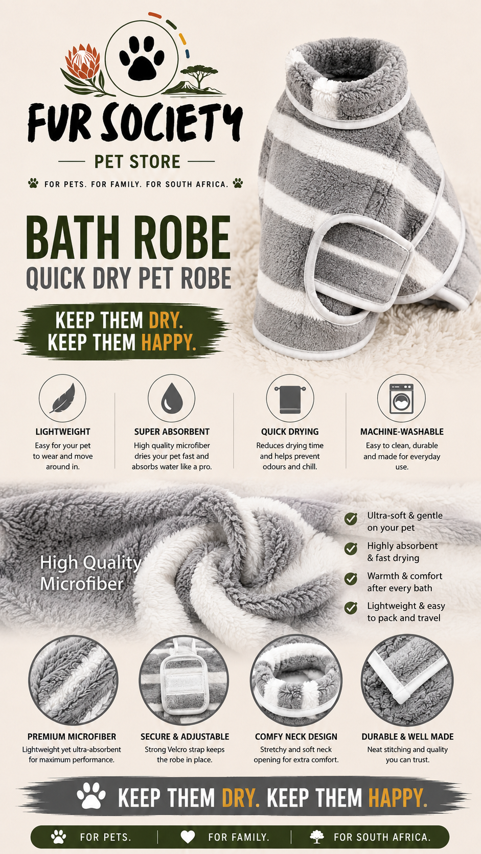 FurSociety Bath Robe