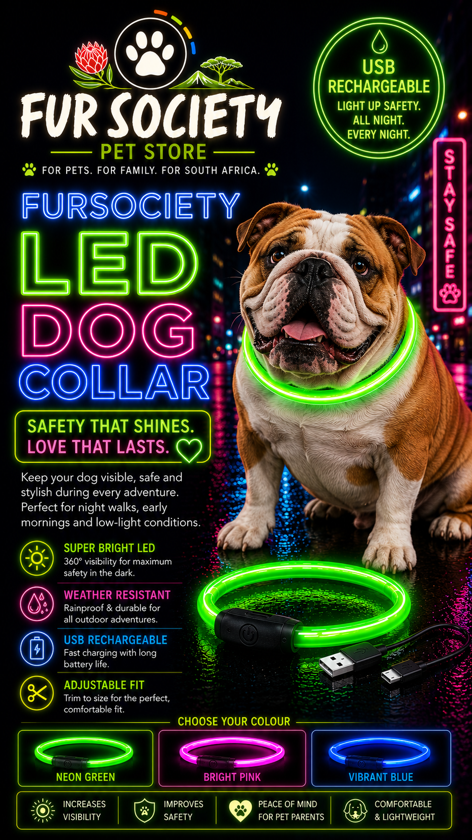 FurSociety LED Collar