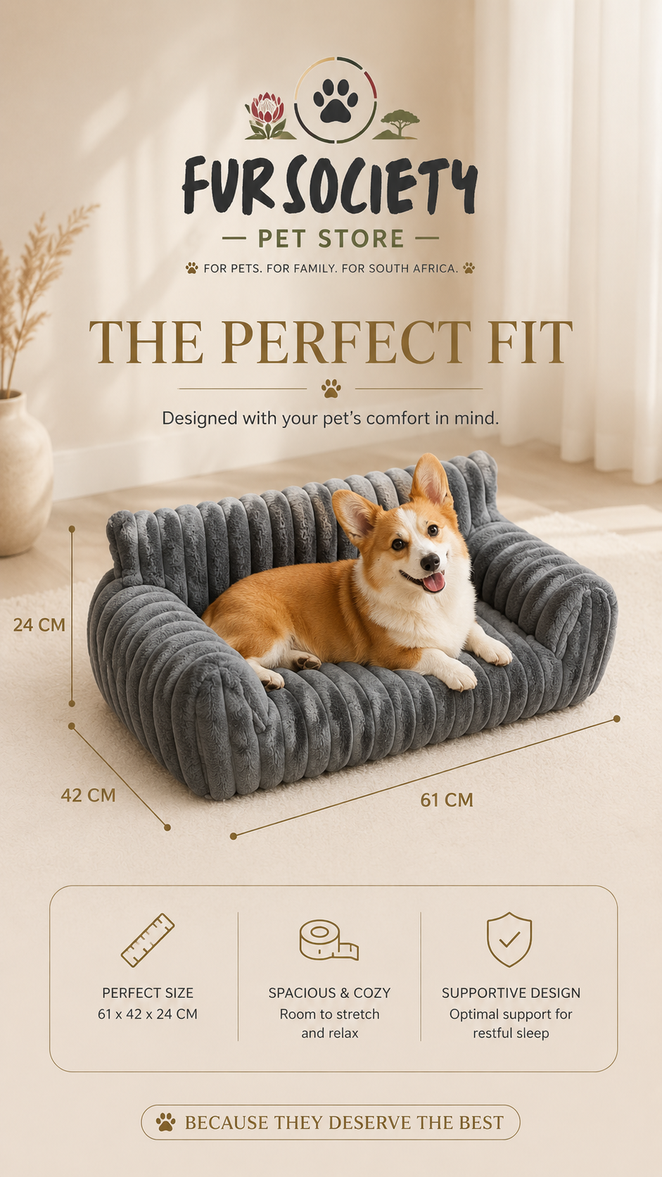 FurSociety Pet Couch