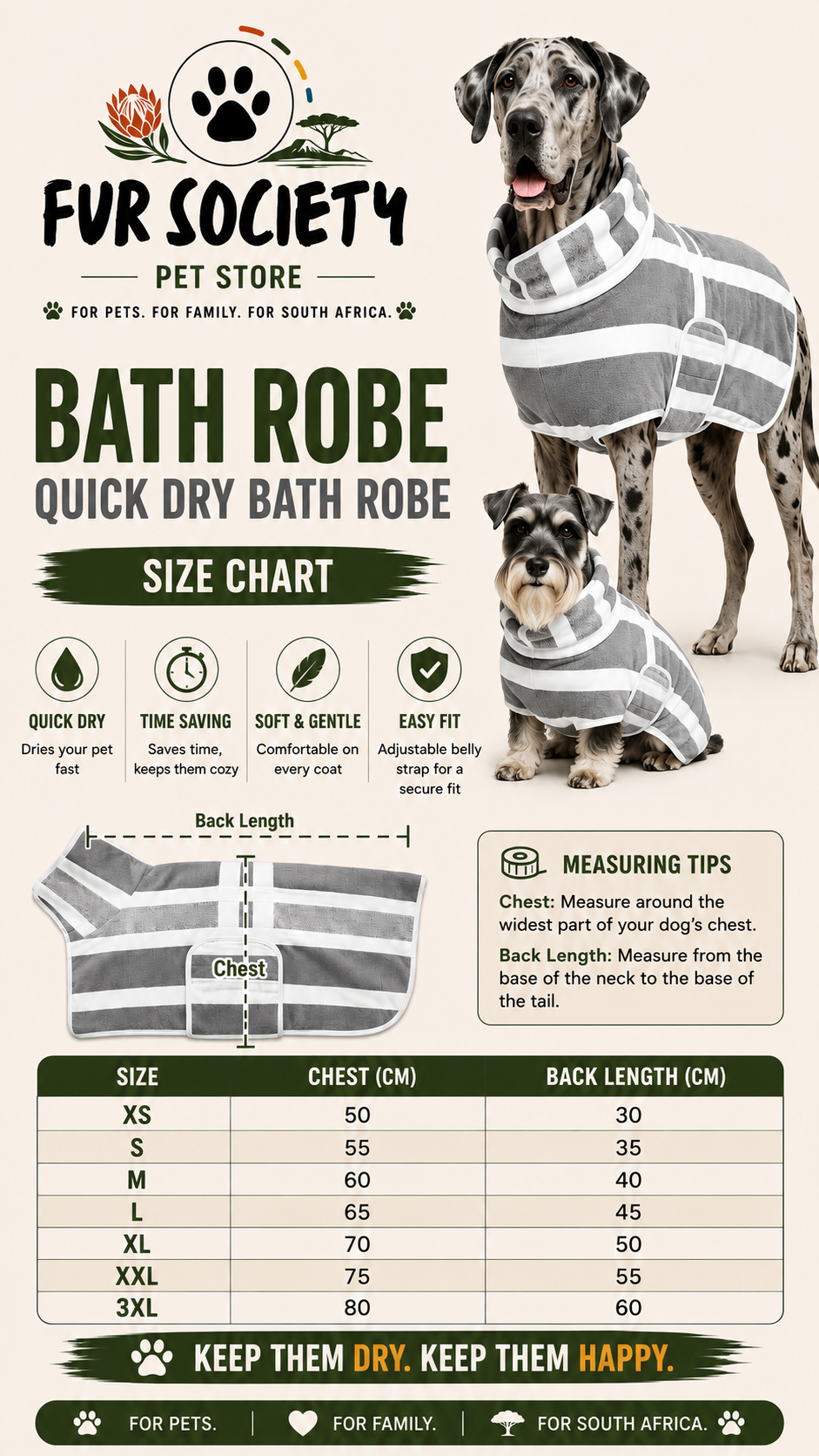 FurSociety Bath Robe