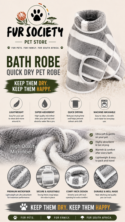 FurSociety Bath Robe