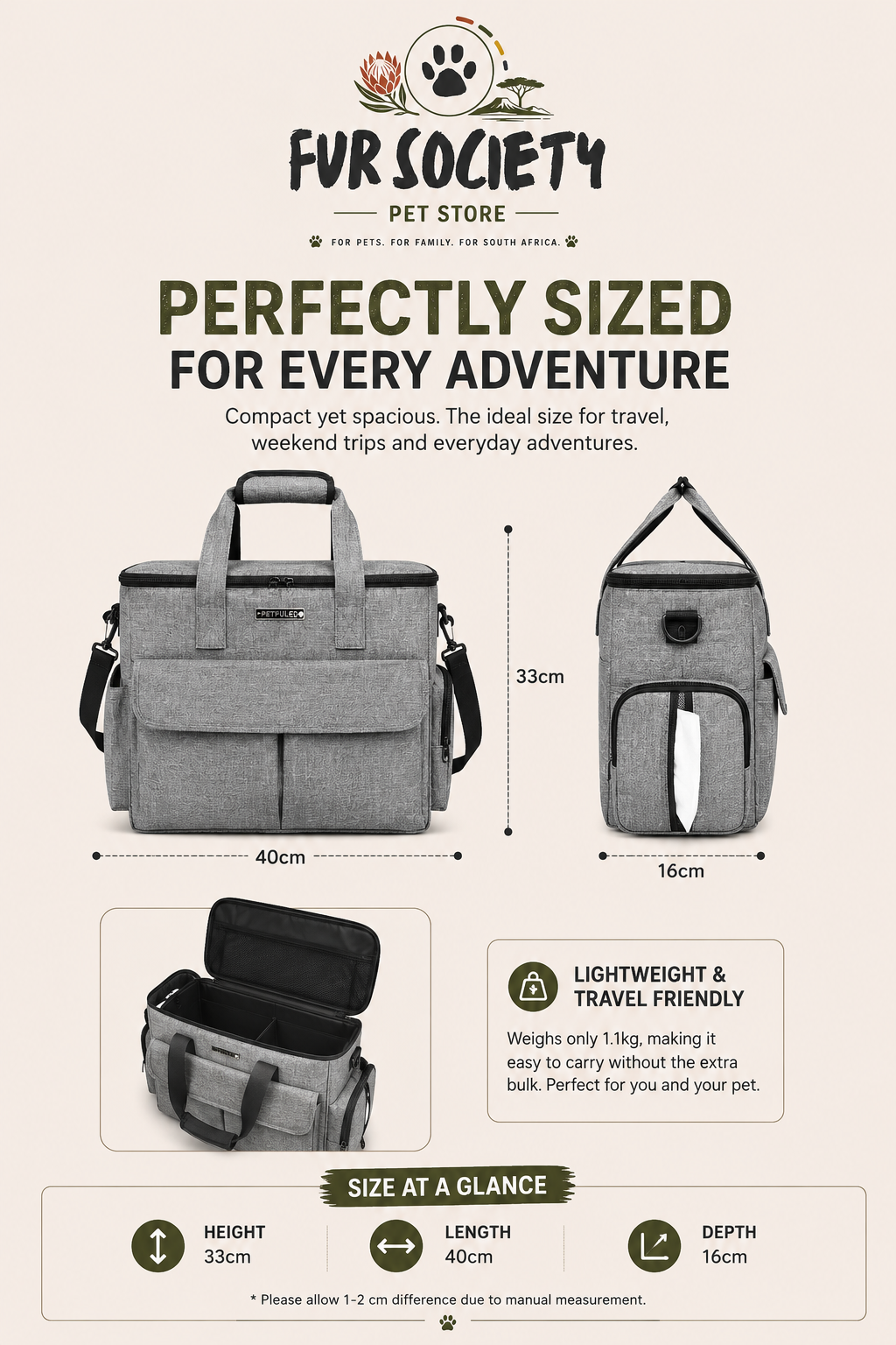 FurSociety Travel Bag
