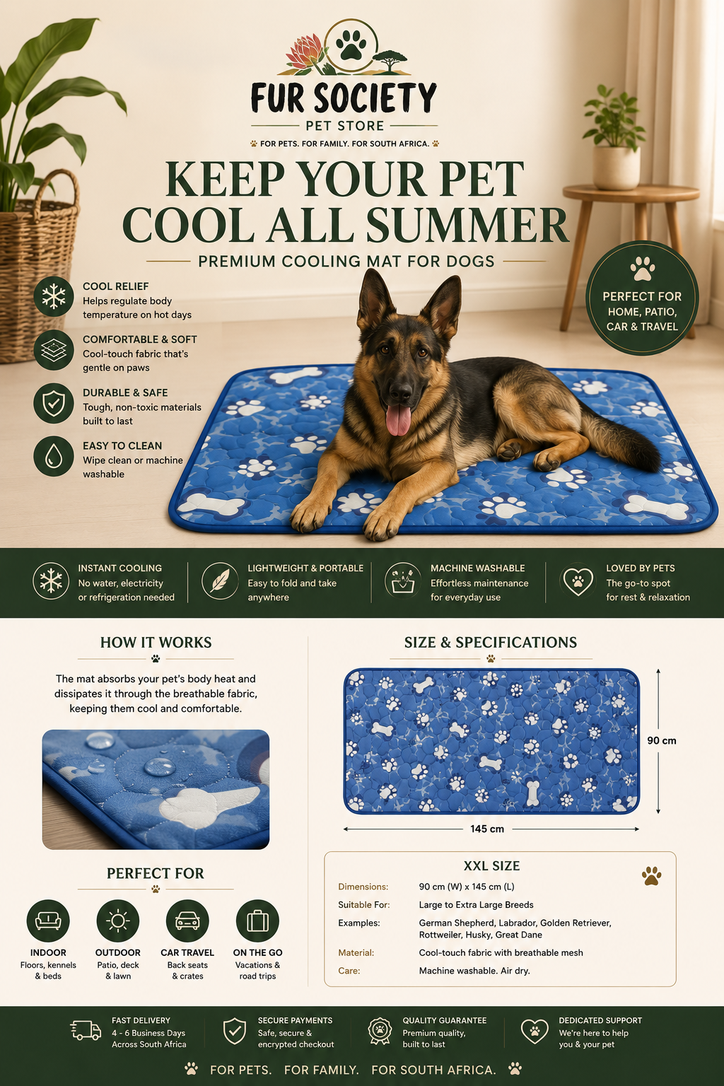 FurSociety Ultimate Summer Travel Bag