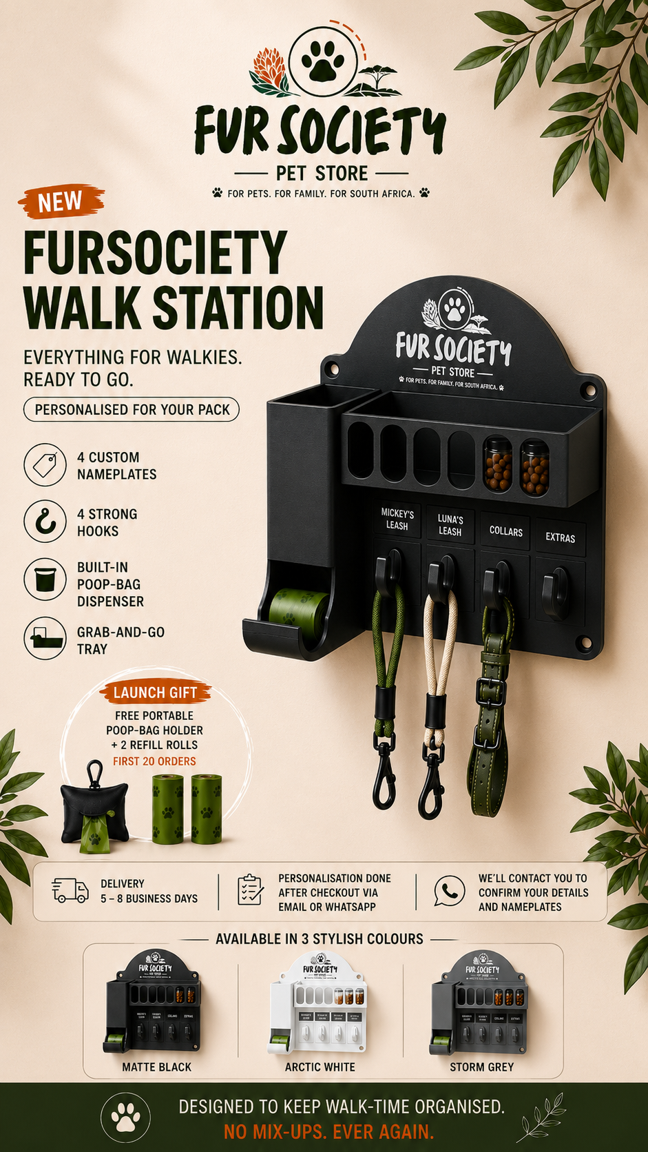 FurSociety Walk Station – Personalised