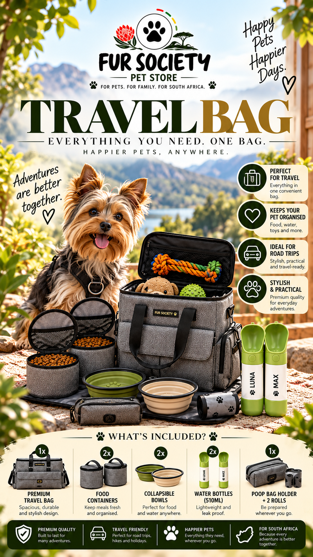 FurSociety Travel Bag