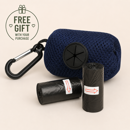 Poop Bag Dispenser & 2 Poop Bag Rolls